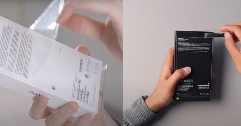 iphone 13 no plastic wrap packaging