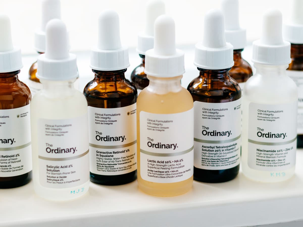 dropper bottles from The Ordinary