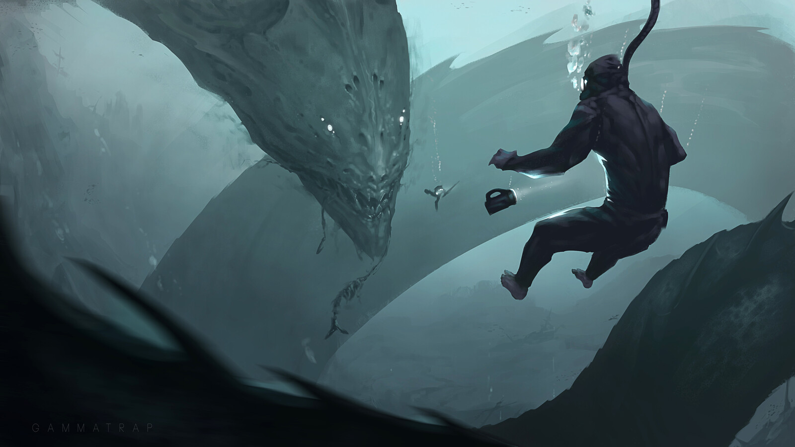 SCP-3000] Anantashesha. Got commissioned to do this  thalassophobia-inducing chap for the in-development mod SCP: Madness. Link  to their discord server is in the comments, go give em some needed love and  support! 
