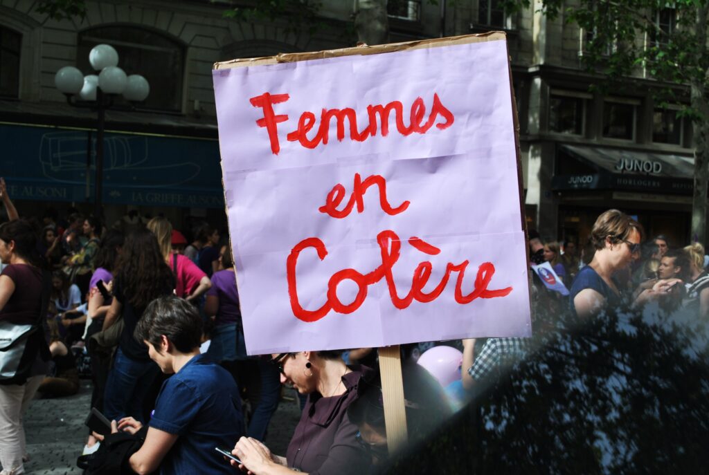 Feminsit protest sign