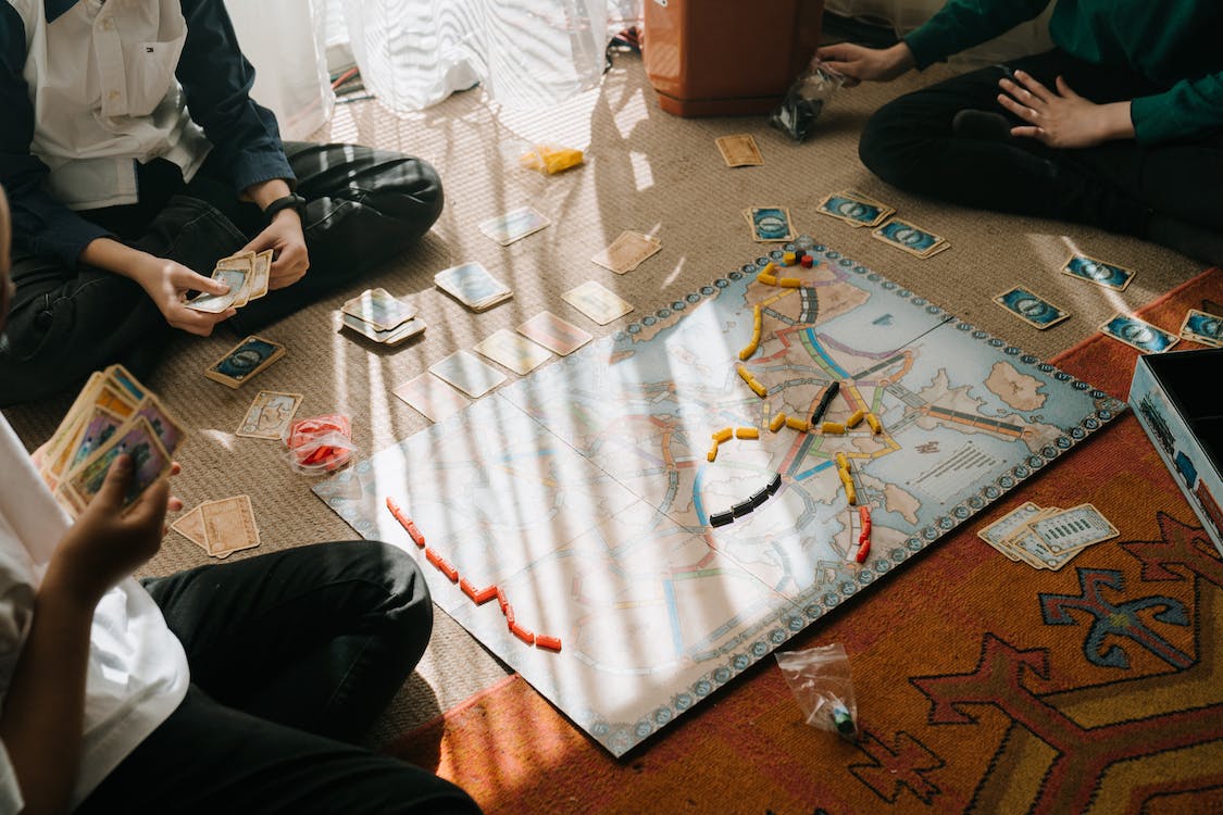 Board games with friends