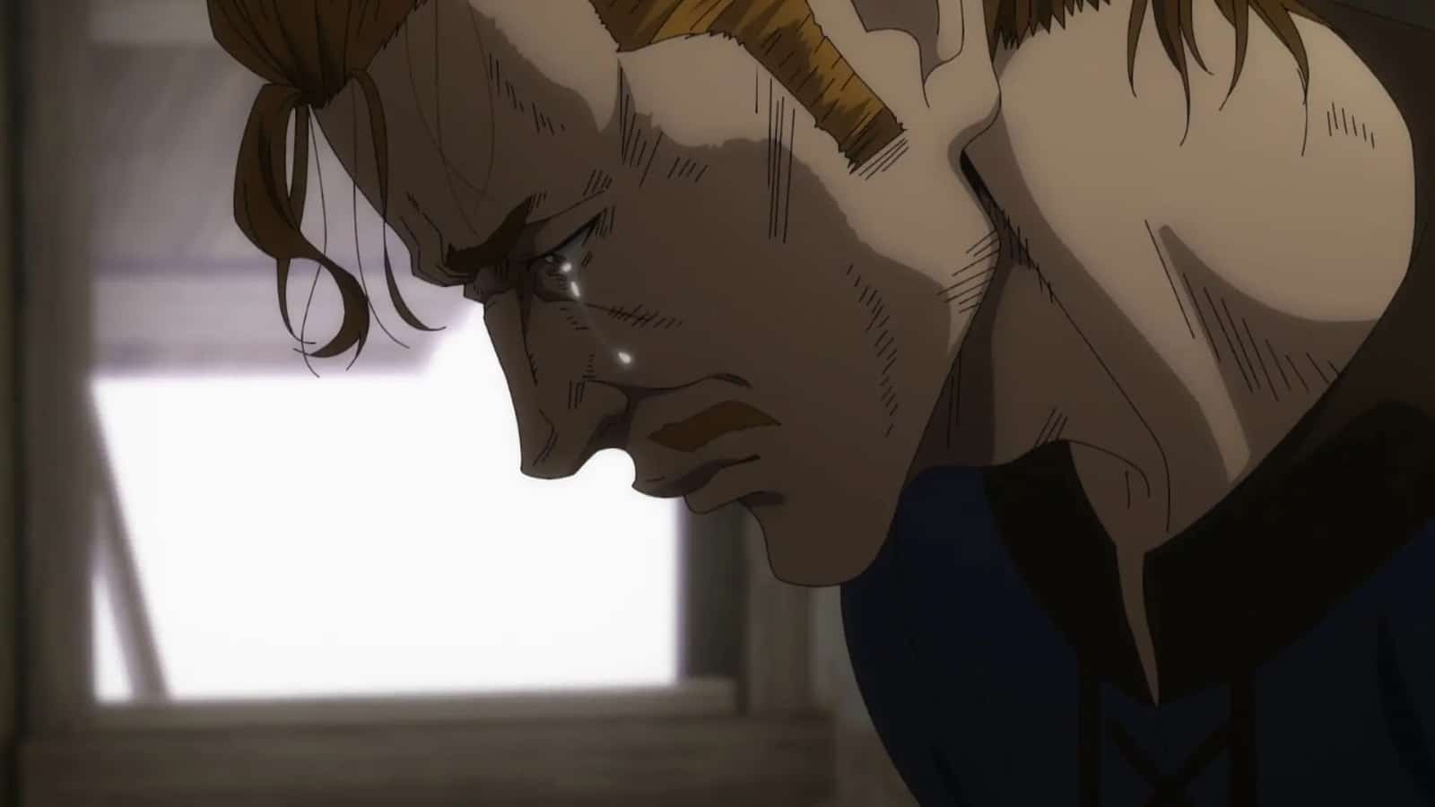 Olmar crying in Vinland Saga