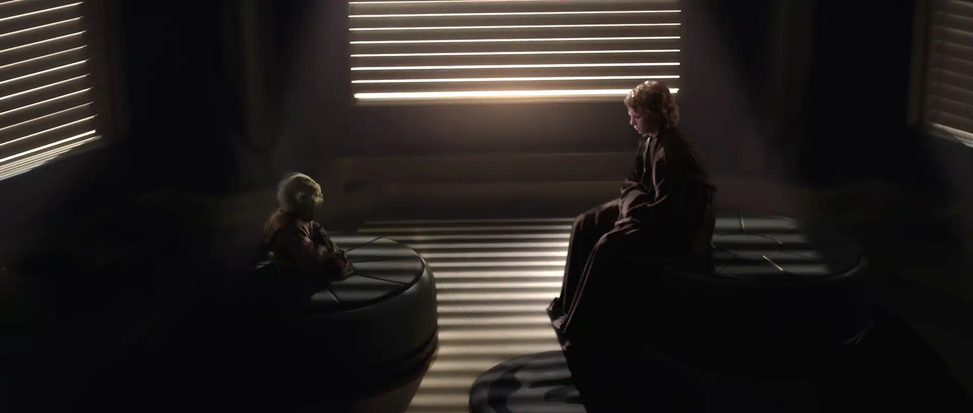Yoda and Anakin counseling